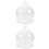 2Sets Glasdisplay Kuppel Mit Basis Für Blumen & Micro-Landschaft 7