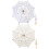 4Stk Eleganter Spitzenparasol Holzgriff Hochzeit 11