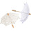 4Stk Eleganter Spitzenparasol Holzgriff Hochzeit 3