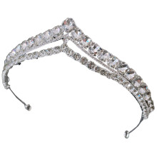 5Stk Damen Silber Tiara Brautkronen Haaraccessoire Fest Feier