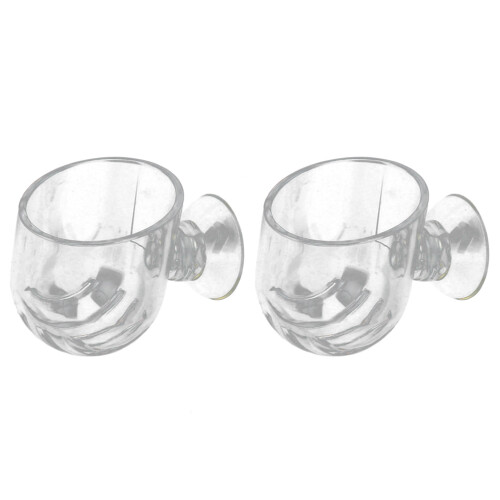 6Ud Comederos De Acrílico Transparentes Para Peces Con