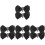 4Pares Clips Para De Tacón Con De Y Negro 4