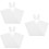 3Sets Weiße Hasenohren Polyester Hülle Für Hochzeit 9