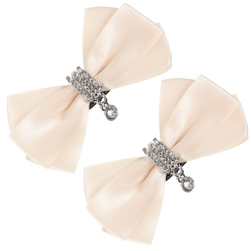 5Pares Clips Decorativos Para En Beige Con 1