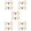 5Pares Clips Decorativos Para En Beige Con 10