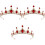 3Ud Tiara Rígida Roja De Para Y Especial 3