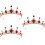 3Ud Tiara Rígida Roja De Para Y Especial 7