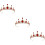 3Ud Tiara Rígida Roja De Para Y Especial 9