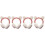 4Pièces Cache-Oreilles Rose Confortable Accessoire Froid Hiver 4