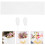 2Sets Weiße Blumenhülle Hase Ohr Design Polyester Strapazierfähig 11