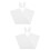 2Sets Weiße Blumenhülle Hase Ohr Design Polyester Strapazierfähig 9