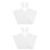 2Sets Weiße Blumenhülle Hase Ohr Design Polyester Strapazierfähig 7
