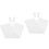 2Sets Weiße Blumenhülle Hase Ohr Design Polyester Strapazierfähig 6