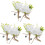 6Pièces Boutonnières Mariage Blanches Pour Marié Design Chic 4