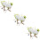 6Pièces Boutonnières Mariage Blanches Pour Marié Design Chic 11