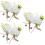 6Pièces Boutonnières Mariage Blanches Pour Marié Design Chic 9