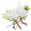 6Pièces Boutonnières Mariage Blanches Pour Marié Design Chic 3