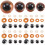 160Ud Ojos Artificiales Prácticos Café Para Decoración Y DIY 1