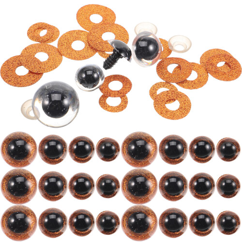 160Ud Ojos Artificiales Prácticos Café Para Decoración Y DIY 1
