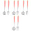 8Pcs Easter Cartoon Carrot Pink Children Spoon Fork Flatware Set 5