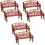 6Pièces Banc Marron Pour Décoration Et Accessoires Photo 5