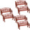 6Pièces Banc Marron Pour Décoration Et Accessoires Photo 8