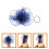 Cappello Cerimonia Fascinator Rete Colorate 9