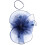 Cappello Cerimonia Fascinator Rete Colorate 10