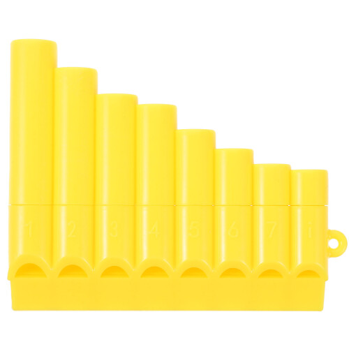 5Pz Flauto Pan Mini 8 Tubi Nero ABS Per Principianti E Facile