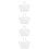 4Sets Lovely White Bunny Flower Wrapper Multi-Use Floral Packing Bag 10