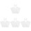 4Sets Lovely White Bunny Flower Wrapper Multi-Use Floral Packing Bag 4