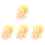 4Set Uova Decorative Fatte E Feste 4