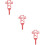 3Pz Commemorative in Rosse Per Decorazione Lapidi 11