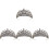 4Pz Tiara in Materiale Resistente Con , Per Sposa 4