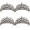 4Pz Tiara in Materiale Resistente Con , Per Sposa 7