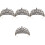4Pz Tiara in Materiale Resistente Con , Per Sposa 5