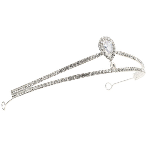 2Pz Tiara Decorativa Rhinestone Per E Matrimonio 1