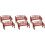 6Pz Panchina Marrone Per E Decorativi 6
