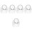 5Pz Headband in Rete Accessorio Sposa Per Festival E Serate 6