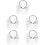 5Pz Headband in Rete Accessorio Sposa Per Festival E Serate 8