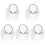 5Pz Headband in Rete Accessorio Sposa Per Festival E Serate 4