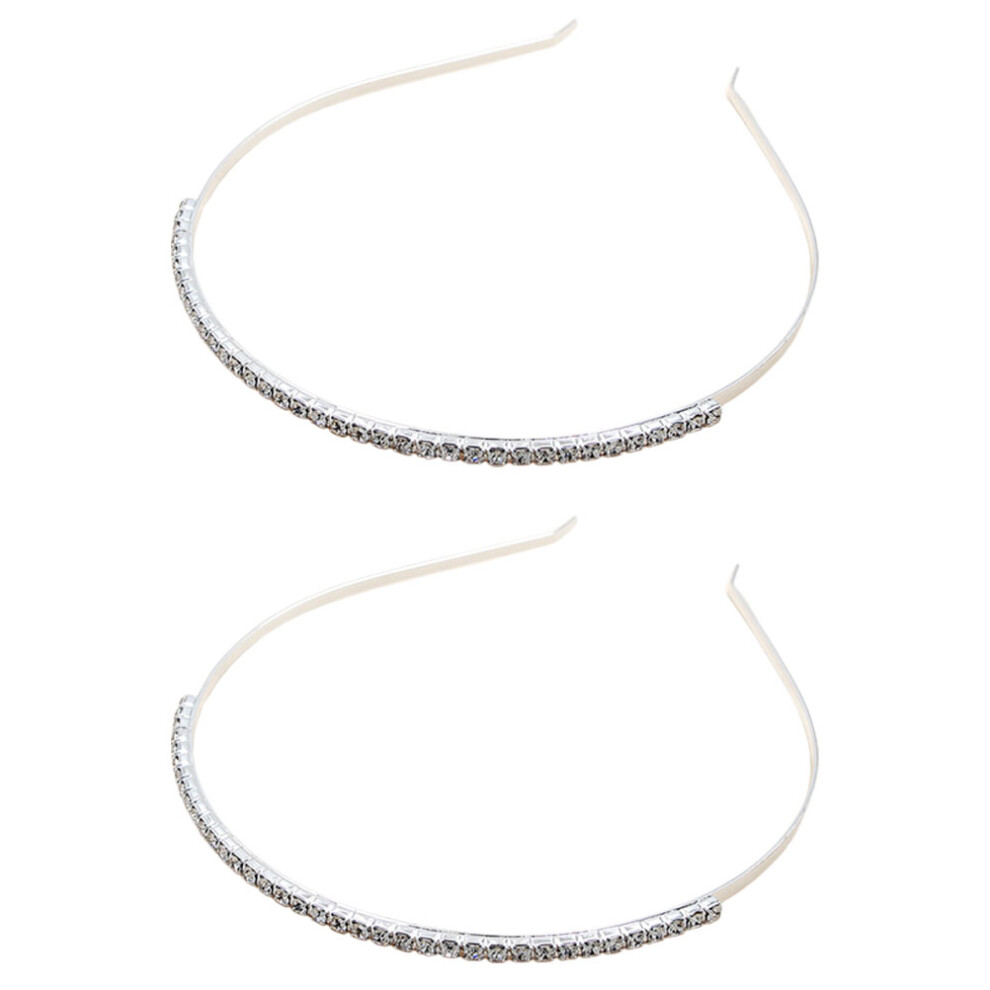 4St Rhinestone Haarband Dames Compact En Draagbaar Accessoire-image