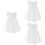 3St Witte Mesh Sluier Met Strik En Parelaccenten Bruiloft 6