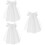 3St Witte Mesh Sluier Met Strik En Parelaccenten Bruiloft 7
