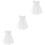 3St Witte Mesh Sluier Met Strik En Parelaccenten Bruiloft 5