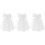 3St Witte Mesh Sluier Met Strik En Parelaccenten Bruiloft 4