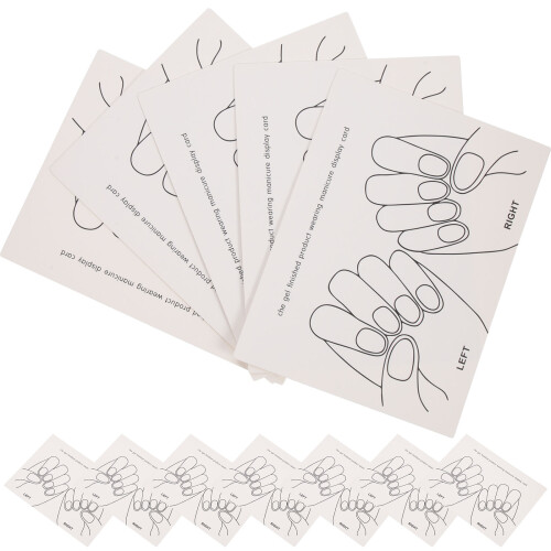 60St Meerkleurige Tips Show Kaarten Voor Manicure Tools 2