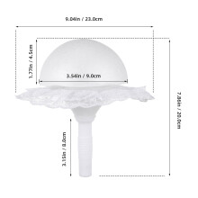 5Zest Ręczny Uchwyt Do Bukietu Ślubnego Piankowy Biały DIY