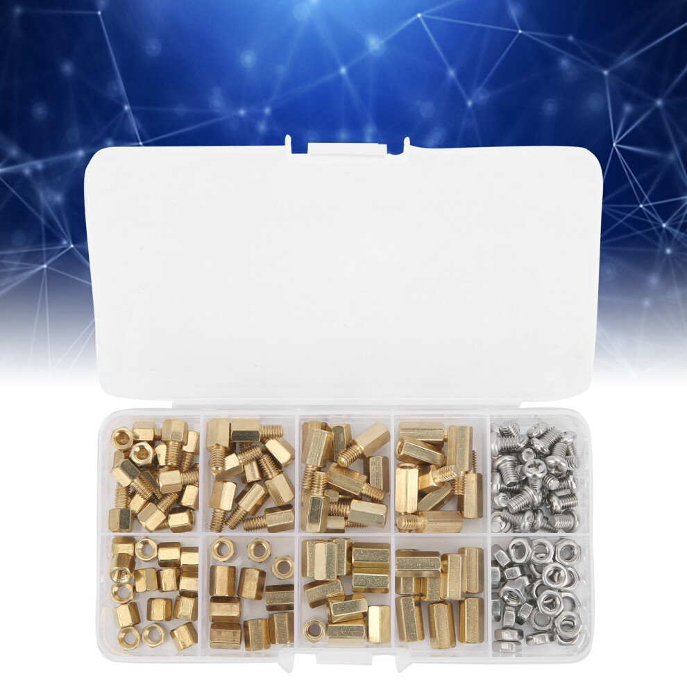 136Pcs Brass Hex Standoff Spacer Pillars M4 Industrial Steel & Brass 5091359894629