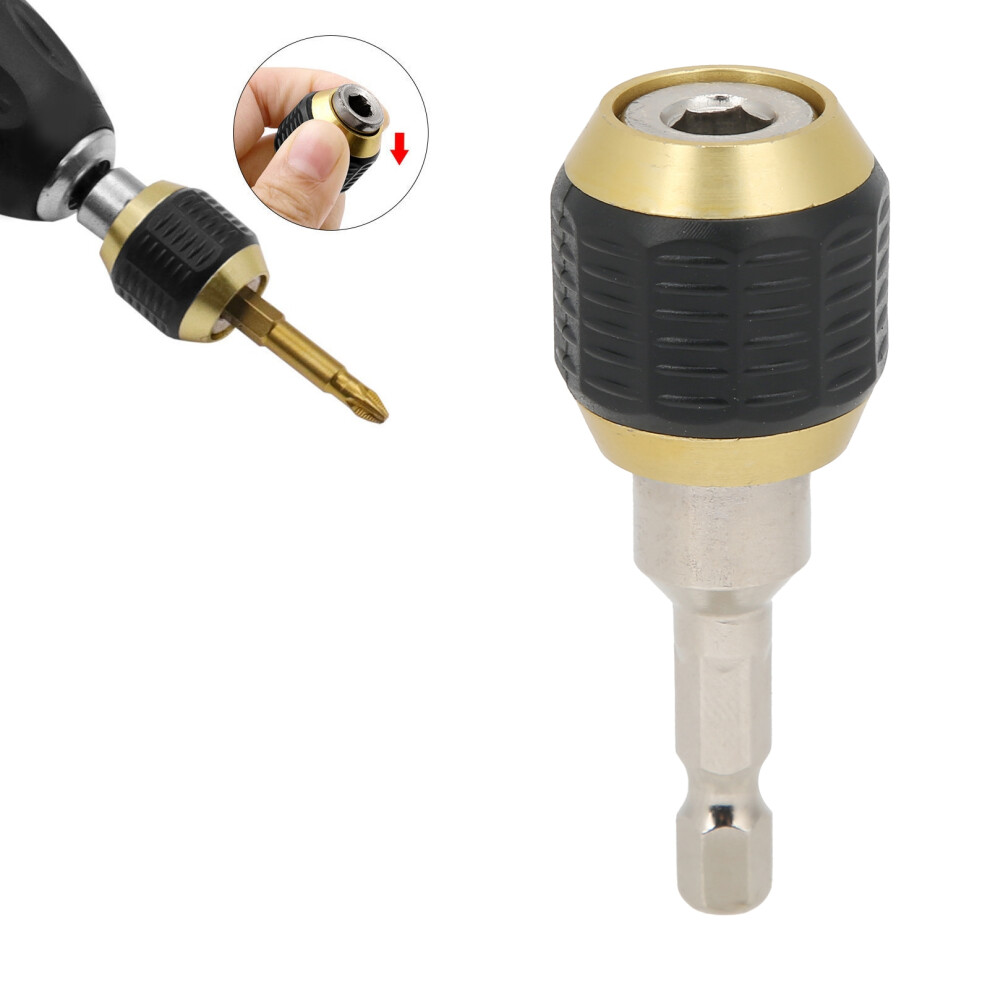 Compact Electric Drill Adapter 1/4In Hex Shank 60Mm Popup Connector Tool 9301359895110